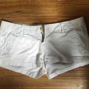 Hollister white shorts.